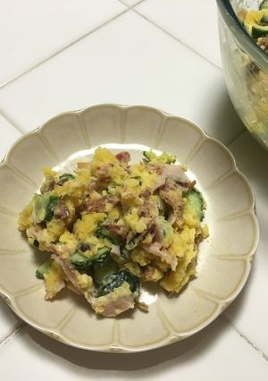 かつお節ポテトサラダ（削れぬ鰹節大量消費-レシピのメイン写真