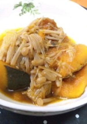 南瓜の煮物～エノキダケあんかけ～-レシピのメイン写真