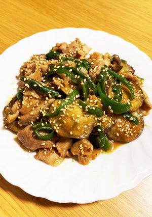 突撃！豚茄子ピーマンの味噌炒め-レシピのメイン写真
