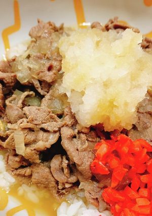 ザラメで美味い！シンプル牛丼-レシピのメイン写真