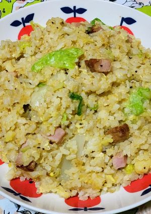 焼き豚レタスチャーハン-レシピのメイン写真