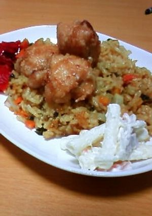 炊飯器で簡単！チキンカレーピラフ-レシピのメイン写真
