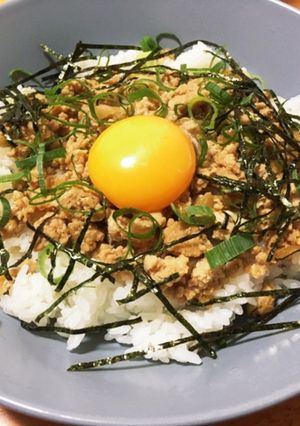 鶏そぼろ丼-レシピのメイン写真