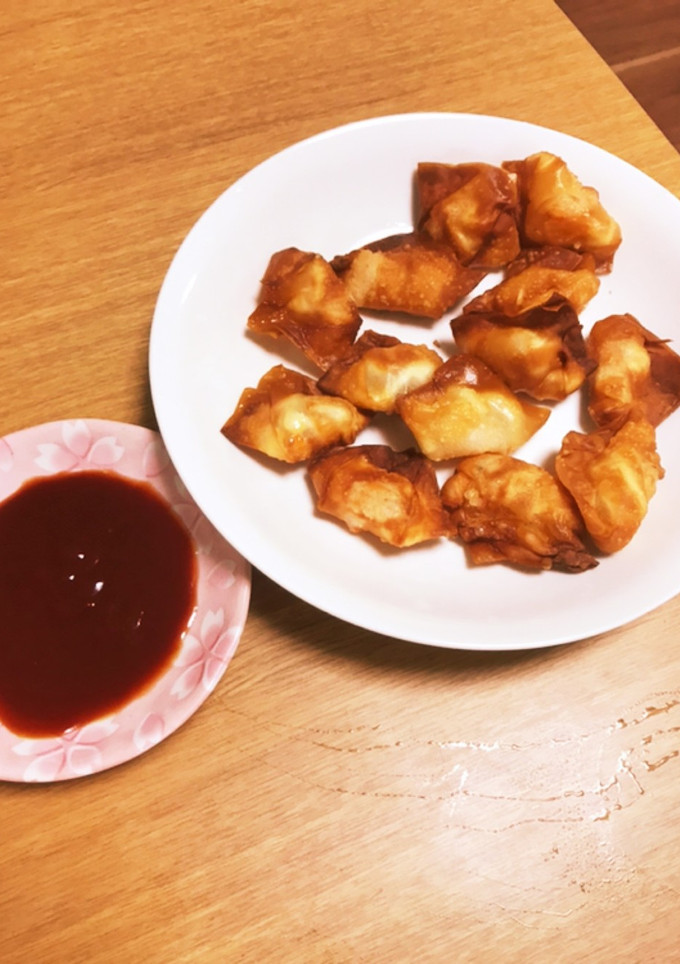 油揚げと海老の揚げワンタン-レシピのメイン写真