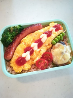高校生オムライス弁当2021/06/23-レシピのメイン写真
