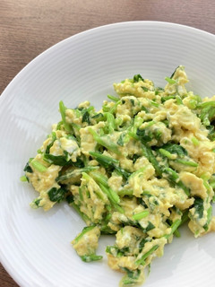 レンジで、ほうれん草入り炒り卵-レシピのメイン写真