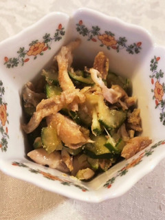 鯵の開きとキュウリの胡麻酢和え-レシピのメイン写真