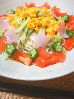 七夕にもおすすめ★ヘルシーな野菜そうめん-レシピのメイン写真