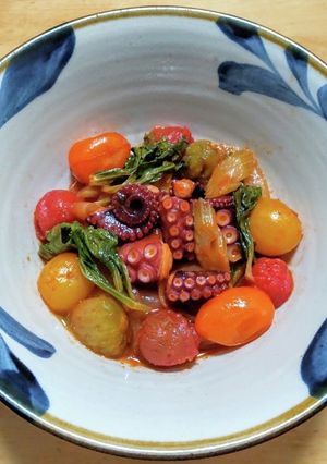 タコのトマト煮ハチミツ風味-レシピのメイン写真