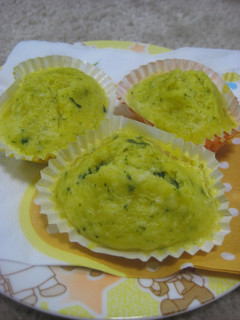 ほうれん草とカボチャの簡単蒸しパン☆-レシピのメイン写真