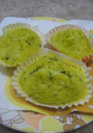 ほうれん草とカボチャの簡単蒸しパン☆-レシピのメイン写真