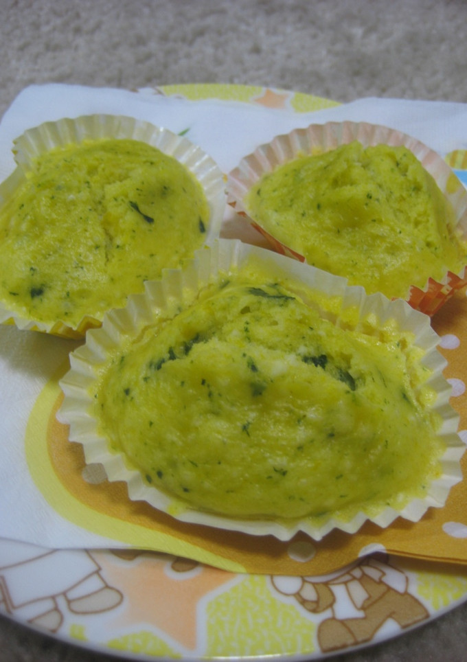 ほうれん草とカボチャの簡単蒸しパン☆-レシピのメイン写真