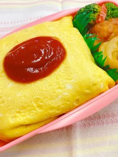 普通のオムライス弁当-レシピのメイン写真