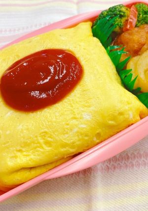 普通のオムライス弁当-レシピのメイン写真