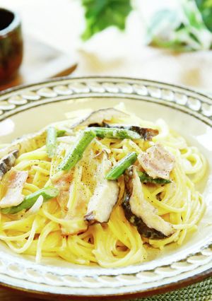 乾しいたけのクリームパスタ-レシピのメイン写真