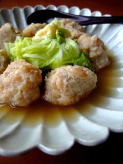 【冬野菜】鶏肉団子と白菜のあっさり煮-レシピのメイン写真