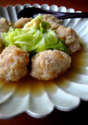 【冬野菜】鶏肉団子と白菜のあっさり煮-レシピのメイン写真