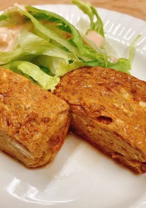 ハンバーグソースを使った卵焼き-レシピのメイン写真