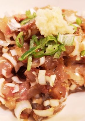 アジのなめろう✩おつまみに＊冷製茶漬けに-レシピのメイン写真