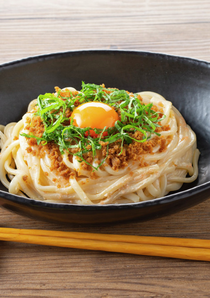 とりそぼろの明太冷やしうどん-レシピのメイン写真