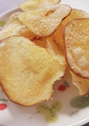 ズボラの少ない油でパリパリポテトチップス-レシピのメイン写真