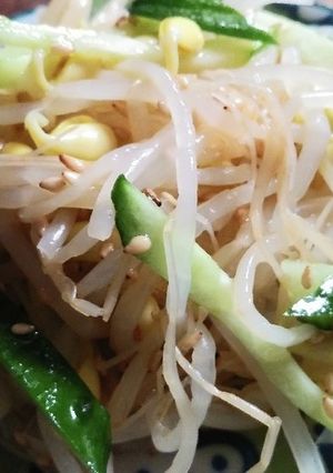ぶっこみサラダ☆豆もやしナムル♪-レシピのメイン写真