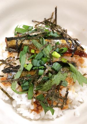 さんまの蒲焼き丼-レシピのメイン写真