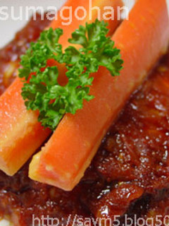 トマトの煮込みハンバーグ-レシピのメイン写真