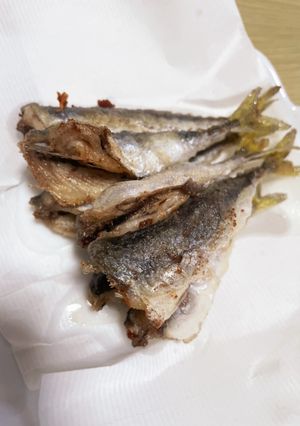 骨ごと食べられる！豆サバの唐揚げ-レシピのメイン写真