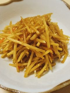 簡単おかず:すき焼きのタレできんぴら-レシピのメイン写真