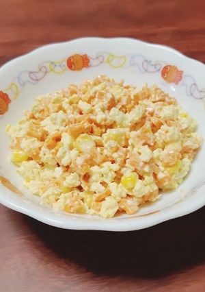 レンジ◎簡単◎卵とにんじんのサラダ-レシピのメイン写真
