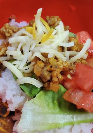 子どもも喜ぶ簡単タコライス-レシピのメイン写真