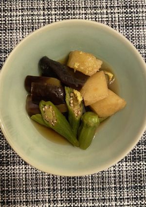 簡単！なす、オクラ、長芋の煮浸し-レシピのメイン写真