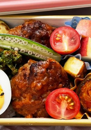卵なくても大丈夫な煮込みハンバーグ-レシピのメイン写真