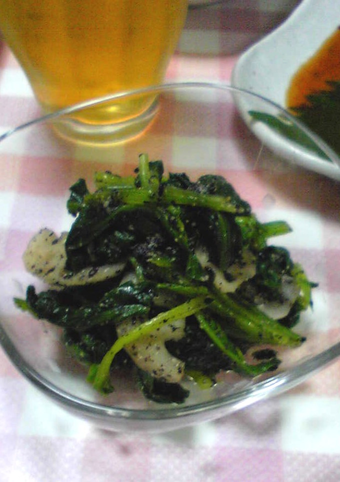 ほうれん草とれんこんの黒胡麻ナムル-レシピのメイン写真