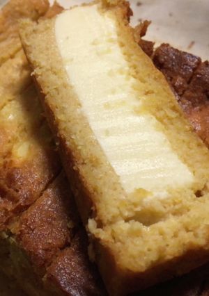 業スのチーズケーキを使ってパウンドケーキ-レシピのメイン写真
