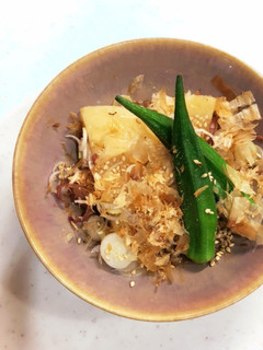 冷やして美味しい長芋とオクラの煮浸し-レシピのメイン写真