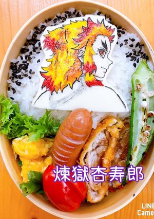 キャラオブアート　鬼滅の刃　煉獄杏寿郎-レシピのメイン写真