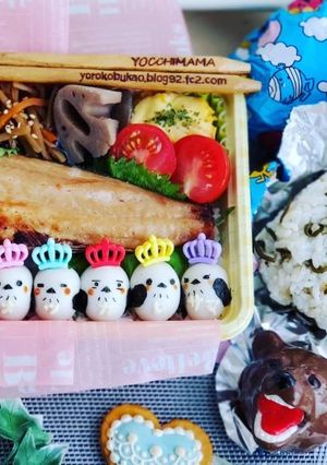材料最小限ウズラで簡単シマエナガ♪デコ弁-レシピのメイン写真
