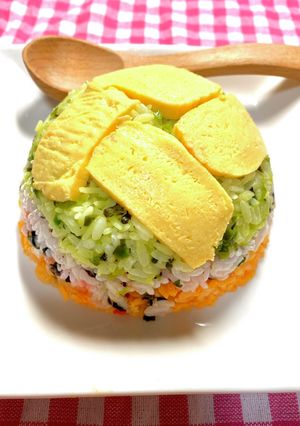 ミルフィーユ混ぜご飯-レシピのメイン写真