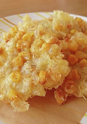 つぶ食感を楽しむもちもち麦コーン天ぷら-レシピのメイン写真