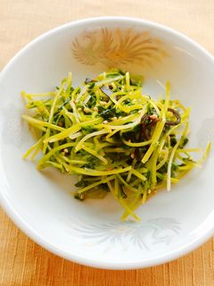 豆苗の塩昆布あえ-レシピのメイン写真
