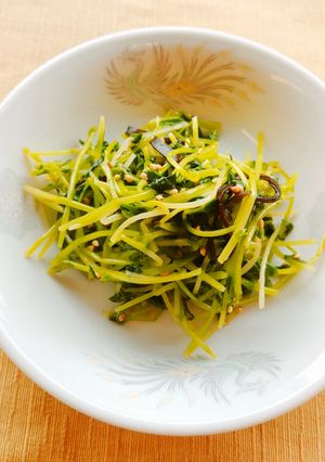 豆苗の塩昆布あえ-レシピのメイン写真