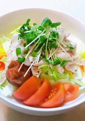 簡単!お肉しっとり冷しゃぶサラダ♪-レシピのメイン写真