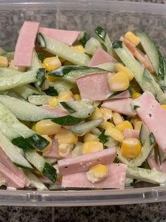 【簡単作り置き】きゅうりとコーンのサラダ-レシピのメイン写真