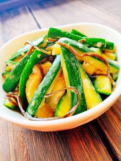 ズッキーニのマヨポン塩昆布サラダ-レシピのメイン写真