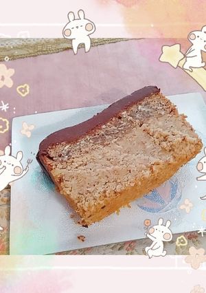 マクロビ☆3層のキャラメルチョコケーキ-レシピのメイン写真