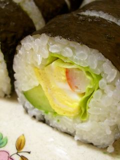 (*´∇`)< 巻き寿司☆-レシピのメイン写真