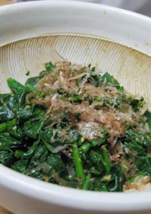 ピリ辛☆ほうれん草のゴマ味噌-レシピのメイン写真