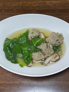 小松菜と肉だんごのスープ煮-レシピのメイン写真